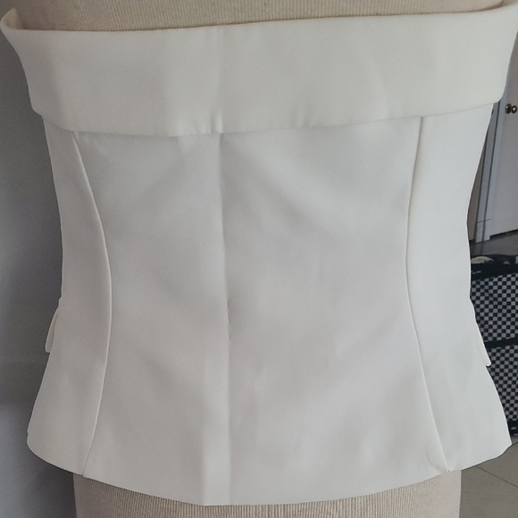 Princess Polly White Sleeveless Bustier Blouse - Picture 4 of 13